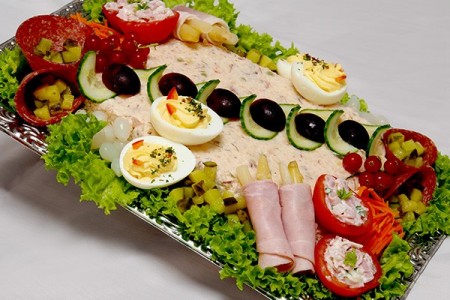 Luxe opgemaakte salade